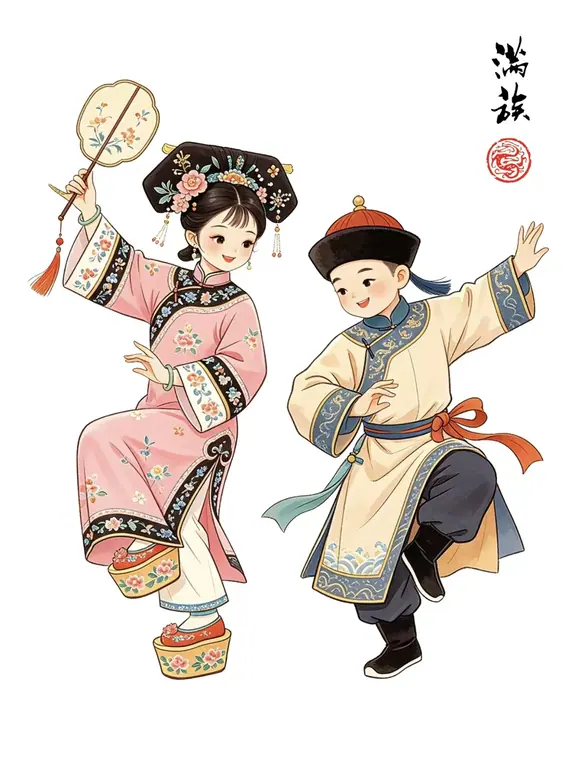 满族动漫图片
